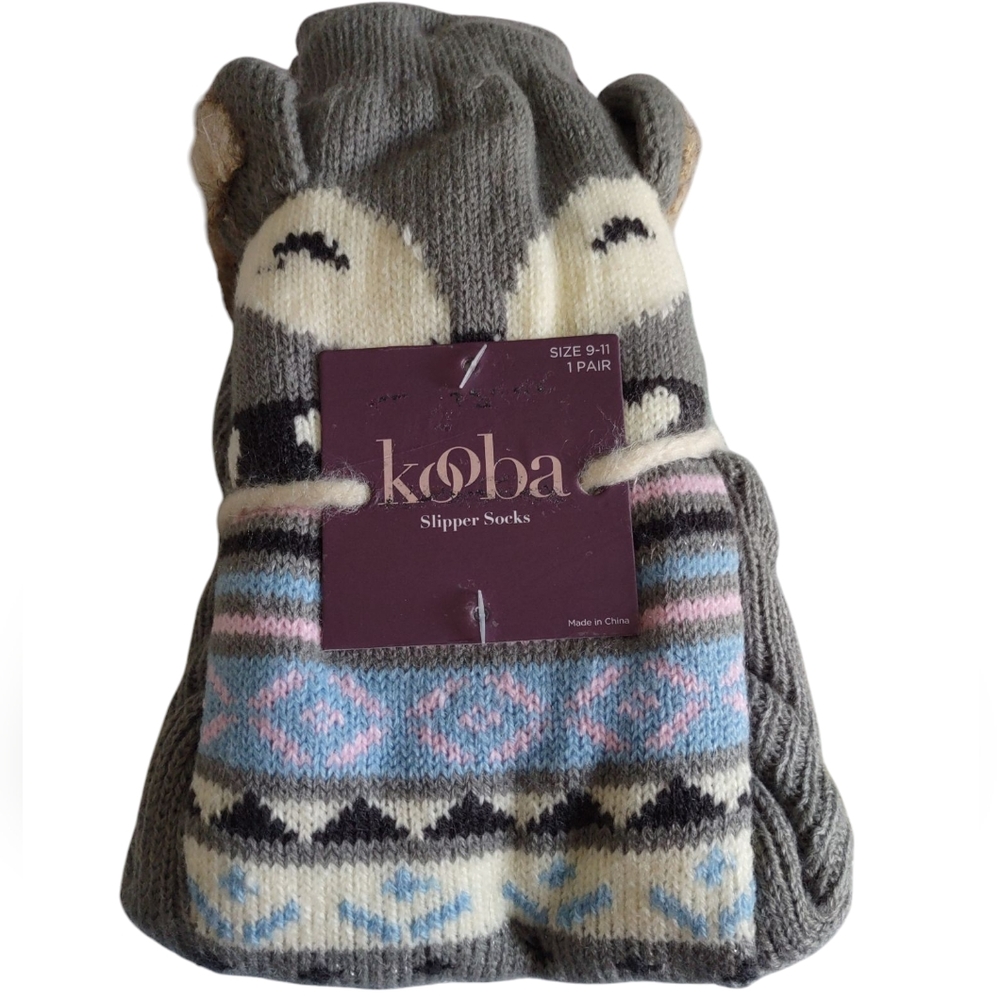 Kooba Slipper Socks Size 9-11